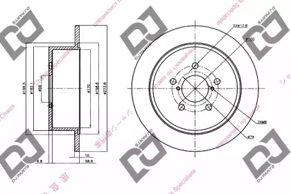 Тормозной диск DJ PARTS BD1410